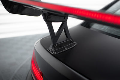 Karbonowy Spoiler Z Wewnętrznymi Wspornikami + LED pasujący do BMW M2 F87 / 2 / 2 M-Pack F22