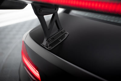 Karbonowy Spoiler Z Wewnętrznymi Wspornikami + LED pasujący do BMW M2 F87 / 2 / 2 M-Pack F22