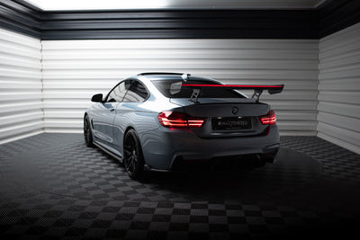 Carbon Spoiler With Internal Brackets Uprights + LED suitable for BMW 4 F32 / 4 F32 M-Pack Coupe