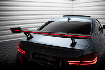 Carbon Spoiler With Internal Brackets Uprights + LED suitable for BMW 4 F32 / 4 F32 M-Pack Coupe