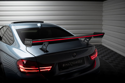 Carbon Spoiler With Internal Brackets Uprights + LED suitable for BMW 4 F32 / 4 F32 M-Pack Coupe