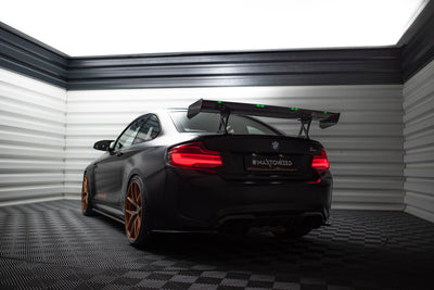 Karbonowy Spoiler Z Wewnętrznymi Wspornikami + LED pasujący do BMW M2 F87 / 2 / 2 M-Pack F22