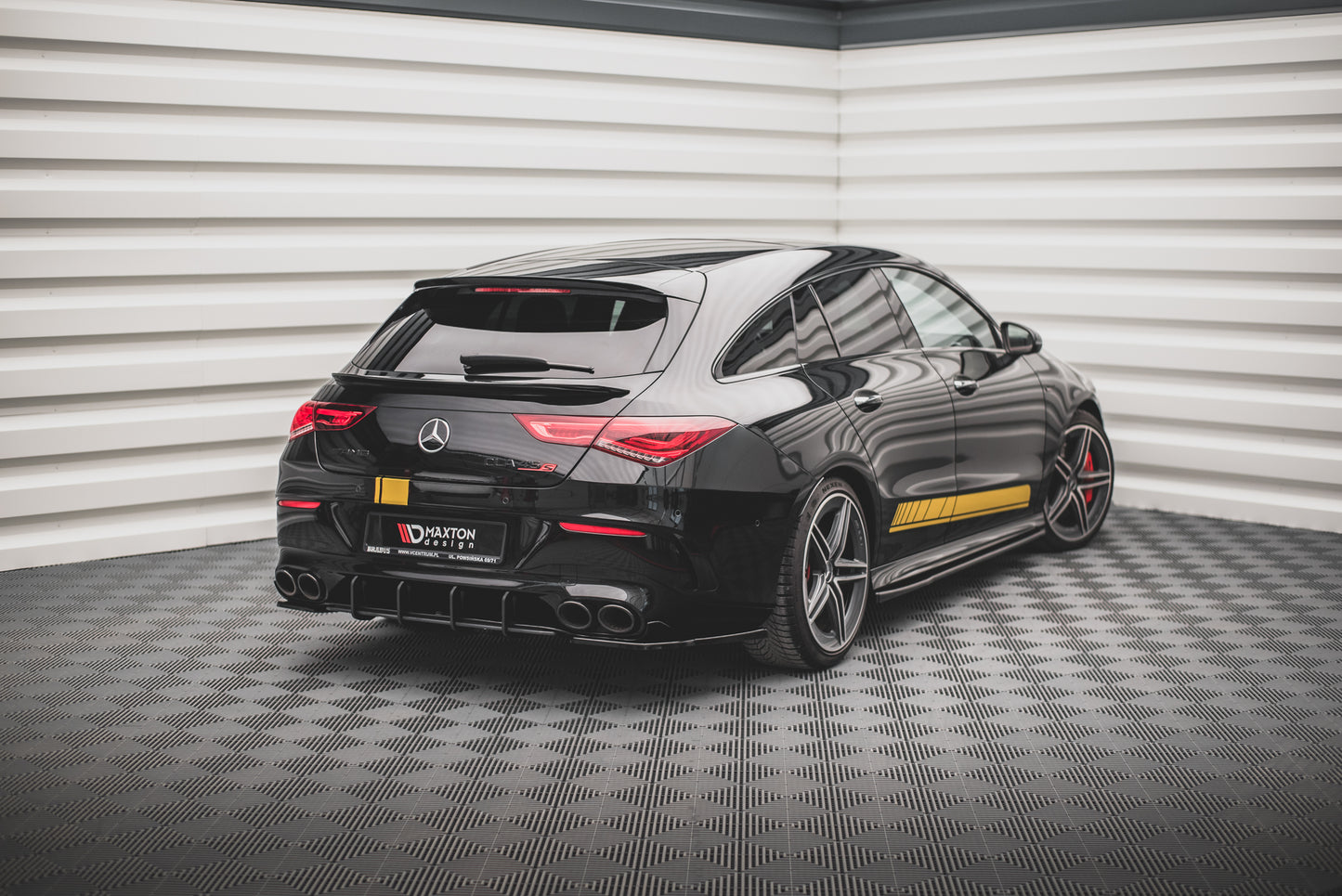 Street Pro Central Diffuseur Arriere compatible avec Mercedes-AMG CLA 35 / 45 Aero C118