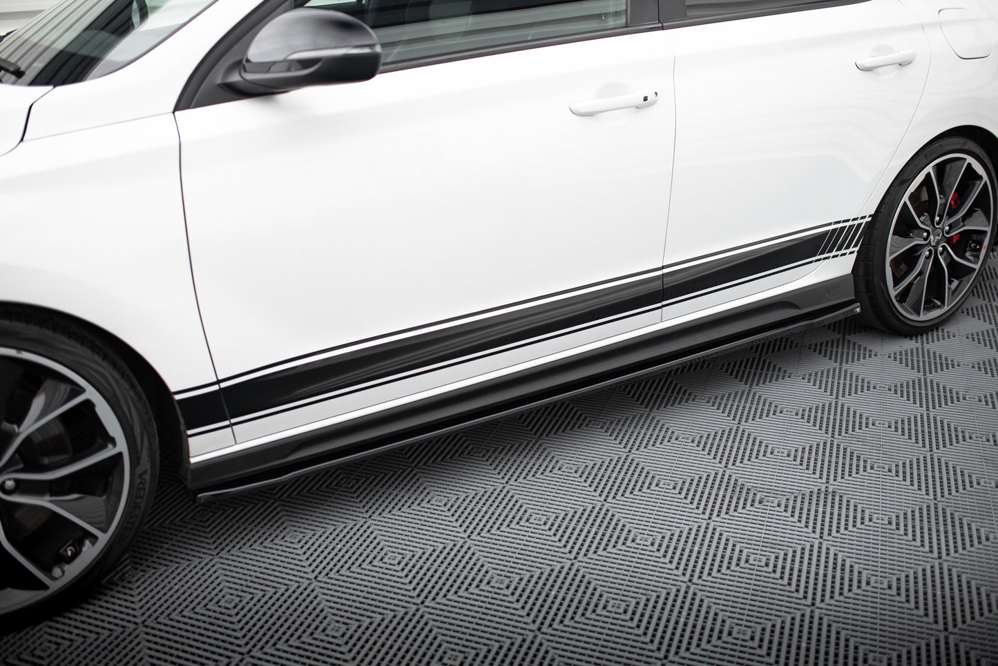 Side Skirts Diffusers V.4 Hyundai I30 N / N-Line Hatchback / Fastback Mk3 / Mk3 Facelift