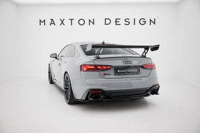 Carbon Spoiler With External Brackets Uprights V.1 suitable for Audi A5 / A5 S-Line / S5 / RS5 Coupe F5 / F5 Facelift
