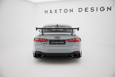 Carbon Spoiler With External Brackets Uprights V.1 suitable for Audi A5 / A5 S-Line / S5 / RS5 Coupe F5 / F5 Facelift