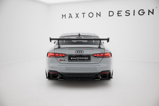Carbon Spoiler With External Brackets Uprights V.1 suitable for Audi A5 / A5 S-Line / S5 / RS5 Coupe F5 / F5 Facelift