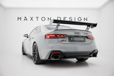Carbon Spoiler With External Brackets Uprights V.1 suitable for Audi A5 / A5 S-Line / S5 / RS5 Coupe F5 / F5 Facelift