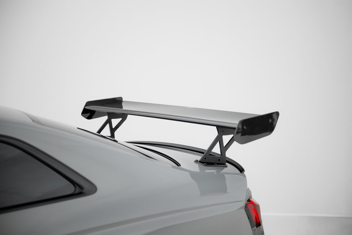 Carbon Spoiler With External Brackets Uprights V.1 suitable for Audi A5 / A5 S-Line / S5 / RS5 Coupe F5 / F5 Facelift