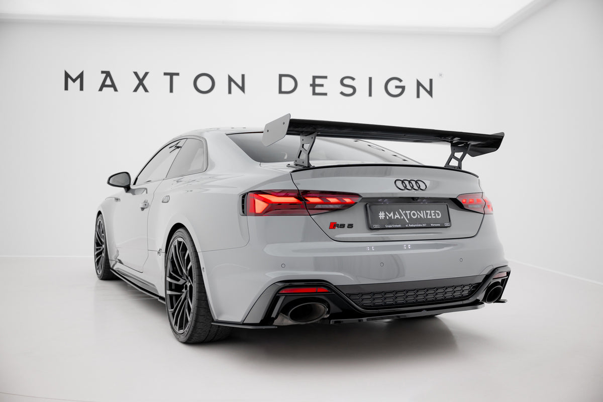 Karbonowy Spoiler Z Zewnętrznymi Wspornikami V.2 pasujący do Audi A5 / A5 S-Line / S5 / RS5 Coupe F5 / F5 Facelift