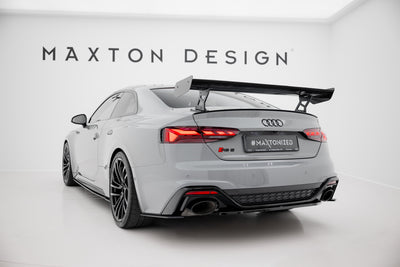 Karbonowy Spoiler Z Zewnętrznymi Wspornikami V.2 pasujący do Audi A5 / A5 S-Line / S5 / RS5 Coupe F5 / F5 Facelift