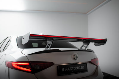 Carbon Spoiler + LED suitable for Alfa Romeo Giulia Quadrifoglio