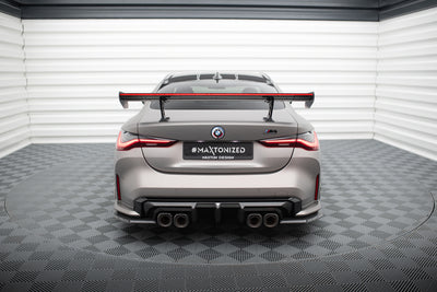 Carbon Spoiler With Internal Brackets Uprights + LED suitable for BMW M4 G82 / G82 Facelift / M440i / 4 M-Pack G22 / G22 Facelift