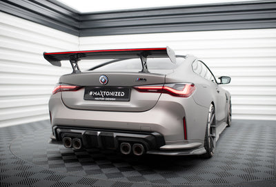 Carbon Spoiler With Internal Brackets Uprights + LED suitable for BMW M4 G82 / G82 Facelift / M440i / 4 M-Pack G22 / G22 Facelift