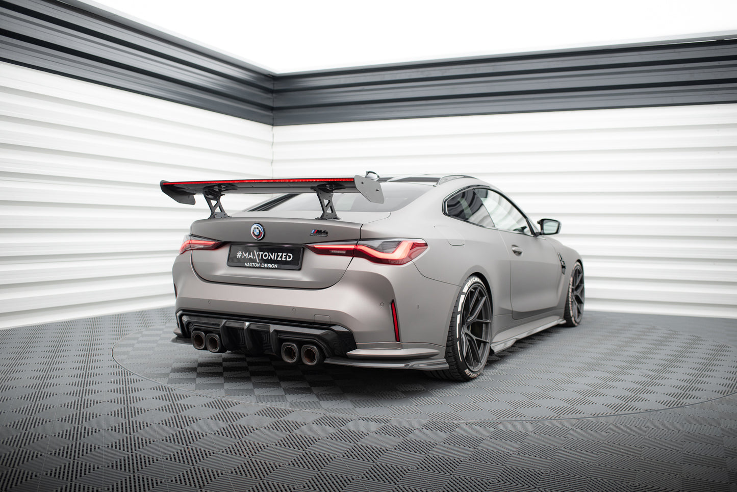 Carbon Spoiler With Internal Brackets Uprights + LED suitable for BMW M4 G82 / G82 Facelift / M440i / 4 M-Pack G22 / G22 Facelift