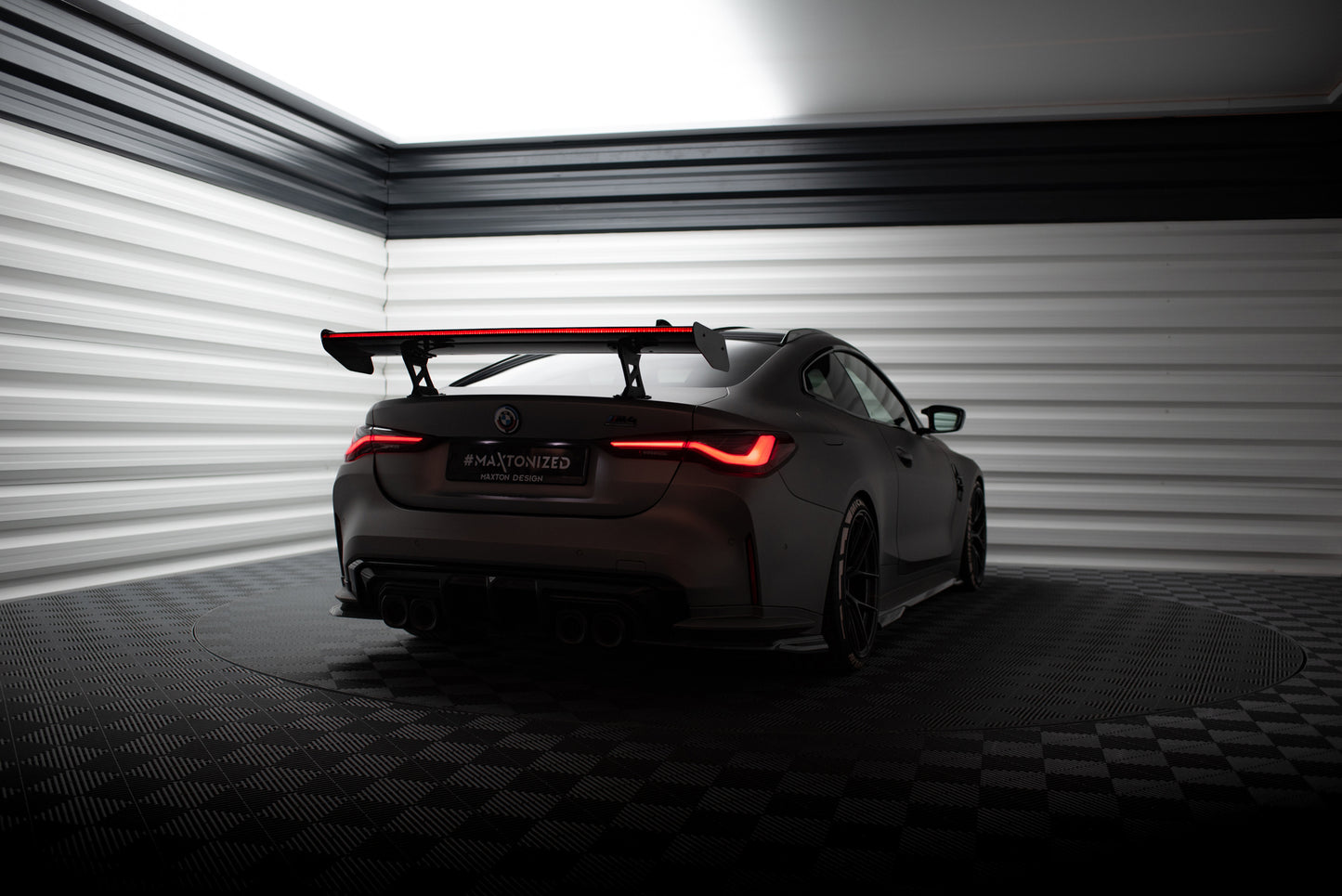 Carbon Spoiler With Internal Brackets Uprights + LED suitable for BMW M4 G82 / G82 Facelift / M440i / 4 M-Pack G22 / G22 Facelift
