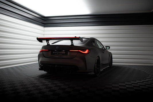 Carbon Spoiler With Internal Brackets Uprights + LED suitable for BMW M4 G82 / G82 Facelift / M440i / 4 M-Pack G22 / G22 Facelift