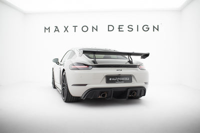 Carbon Spoiler With Upper Swan Mounting  V.1 suitable for Porsche 718 Cayman 982c