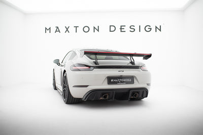 Karbonowy Spoiler Z Górnymi Mocowaniami V.2 + LED suitable for Porsche 718 Cayman 982c