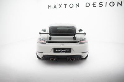 Carbon Spoiler With Upper Swan Mounting  V.1 suitable for Porsche 718 Cayman 982c