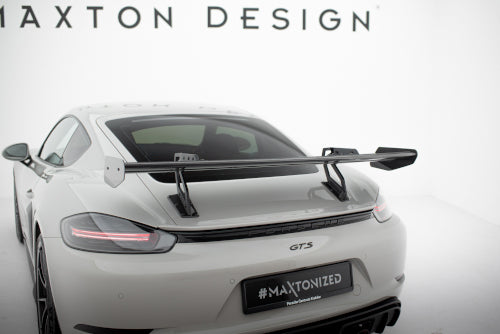 Carbon Spoiler With Upper Swan Mounting  V.1 suitable for Porsche 718 Cayman 982c