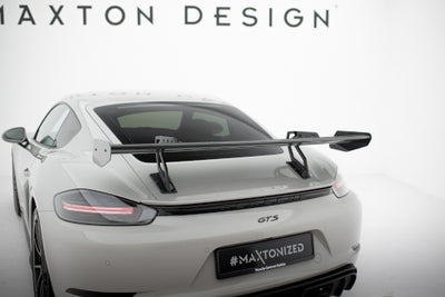 Carbon Spoiler With Upper Swan Mounting  V.1 suitable for Porsche 718 Cayman 982c