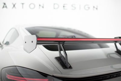 Karbonowy Spoiler Z Górnymi Mocowaniami V.2 + LED suitable for Porsche 718 Cayman 982c