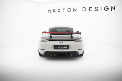 Karbonowy Spoiler Z Górnymi Mocowaniami V.2 + LED suitable for Porsche 718 Cayman 982c