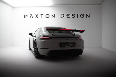 Karbonowy Spoiler Z Górnymi Mocowaniami V.2 + LED suitable for Porsche 718 Cayman 982c