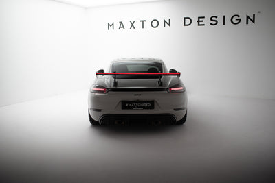 Karbonowy Spoiler Z Górnymi Mocowaniami V.2 + LED suitable for Porsche 718 Cayman 982c
