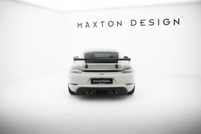 Carbon Spoiler With Internal Brackets Uprights V.1 suitable for Porsche 718 Cayman  982c