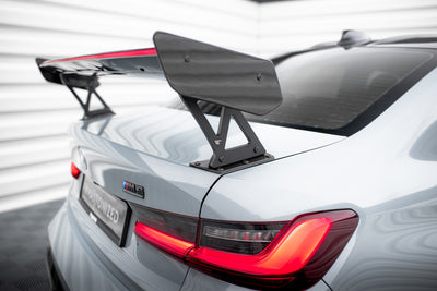 Carbon Spoiler With External Brackets Uprights + LED suitable for BMW M3 G80 / M340i G20 / 3 M-Pack G20 / 3 Standard G20