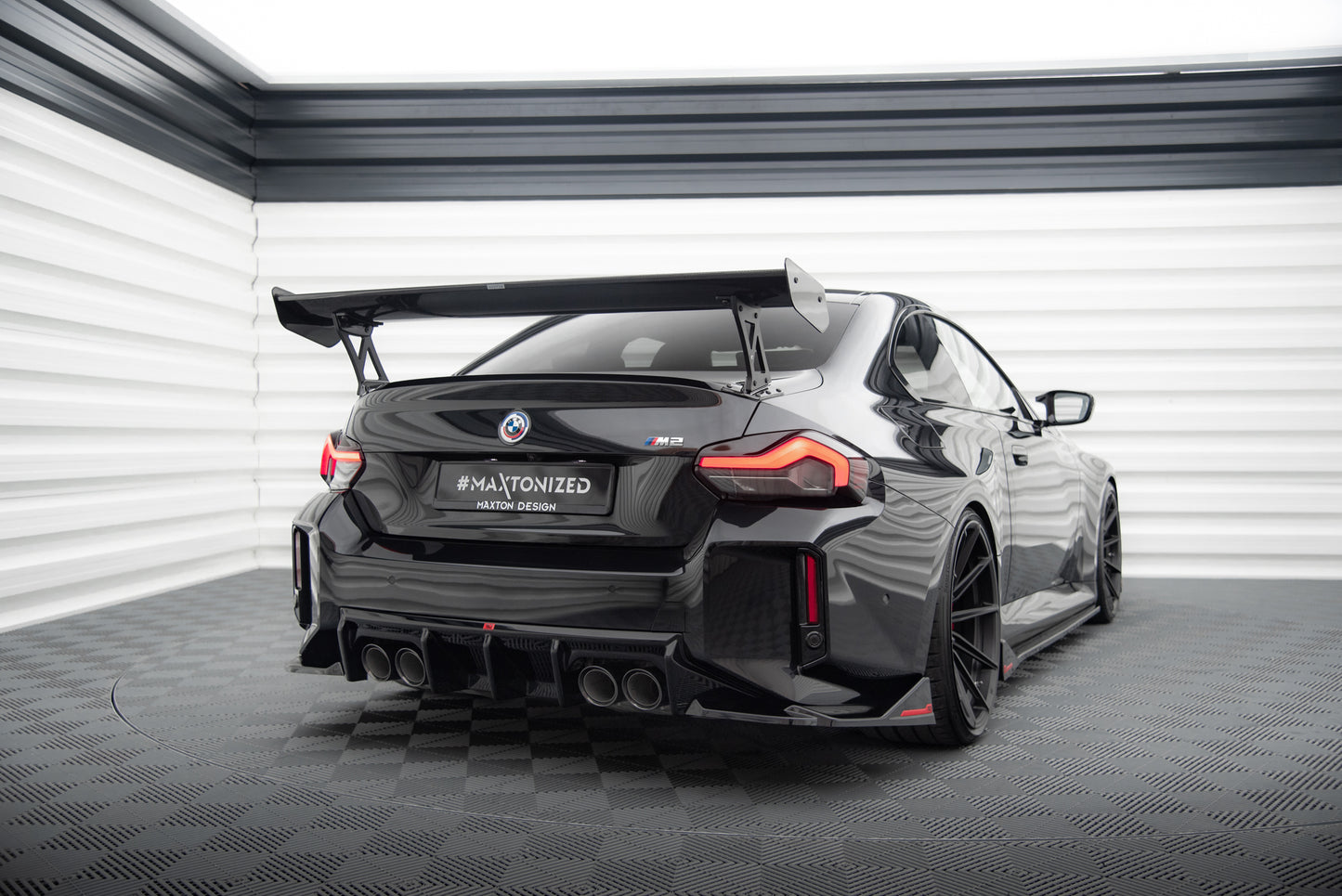 Carbon Fiber Spoiler With External Brackets Uprights suitable for BMW M2 G87 / M240i / 2 M-Pack / 2 Standard G42
