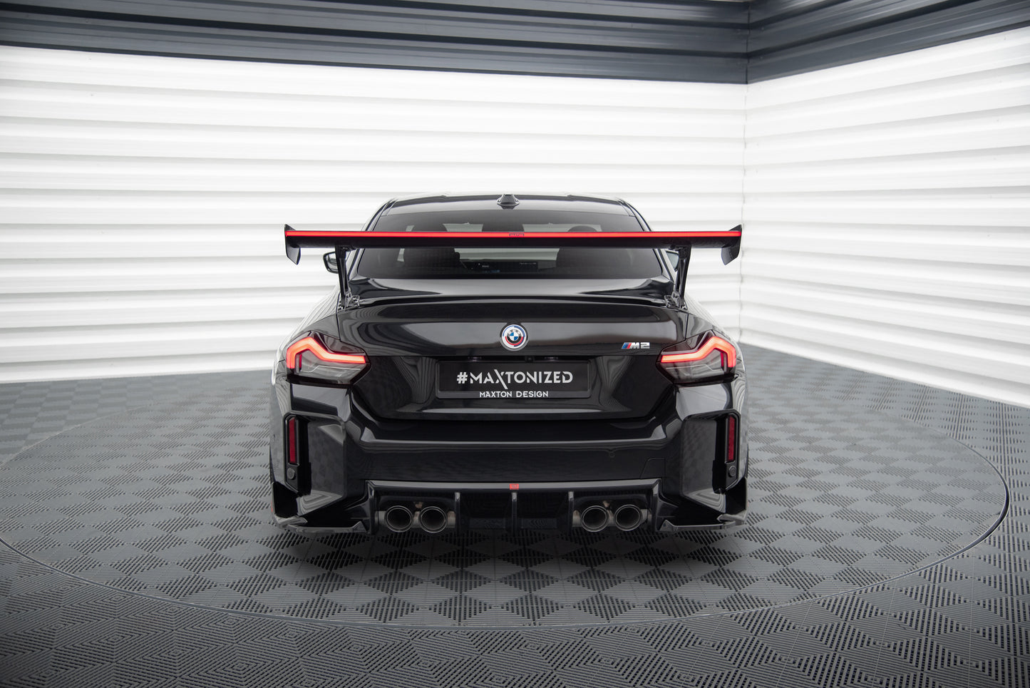 Carbon Fiber Spoiler With External Brackets Uprights +LED light suitable for BMW M2 G87 / M240i / 2 M-Pack / 2 Standard G42