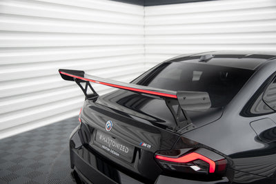 Carbon Fiber Spoiler With External Brackets Uprights +LED light suitable for BMW M2 G87 / M240i / 2 M-Pack / 2 Standard G42