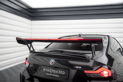 Carbon Fiber Spoiler With External Brackets Uprights +LED light suitable for BMW M2 G87 / M240i / 2 M-Pack / 2 Standard G42