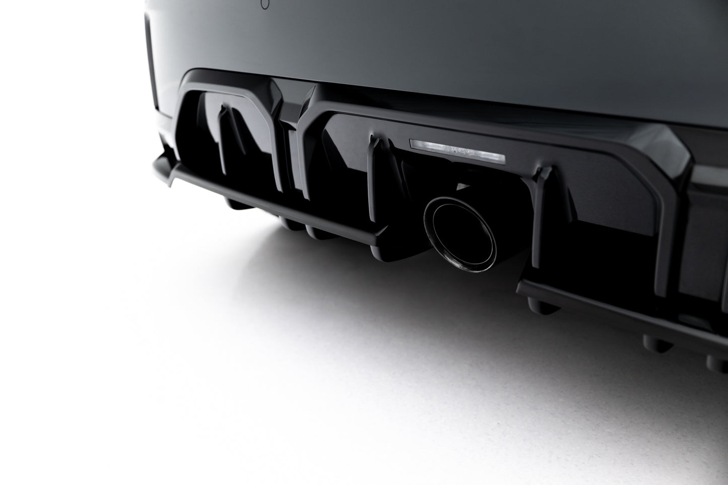Hinten Splitter (mit einem vertikalem balken) für Mini Cooper John Cooper Works F65