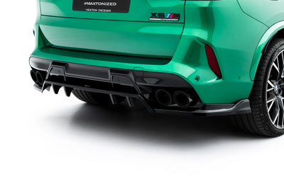 Arriere Splitter (avec une barre verticale) BMW X5 M F95 / F95 Facelift 