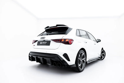 Rear Valance + Exhaust Ends Imitation Audi A3 S-Line Sportback 8Y Facelift