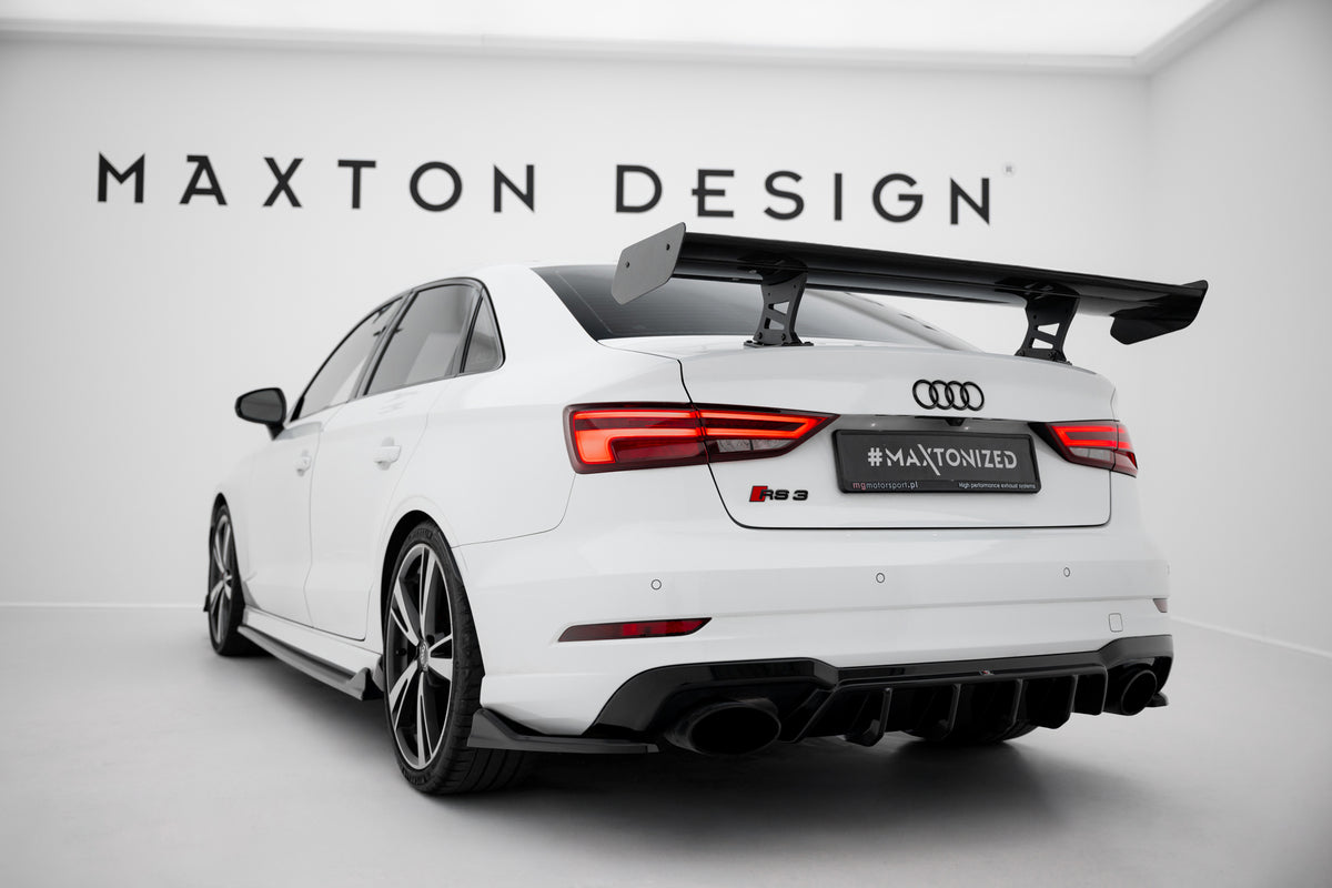 Carbon Spoiler With Internal Brackets Uprights suitable for Audi A3 / A3 S-Line / S3 / RS3 Sedan 8V / 8V Facelift