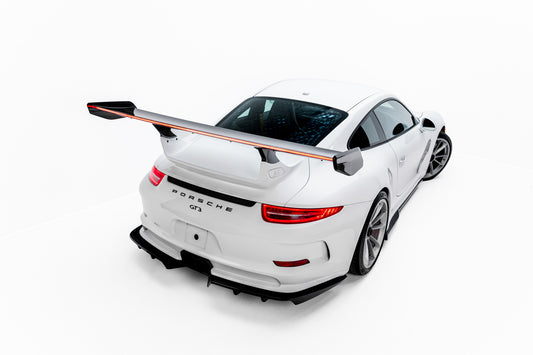 Karbonowy Spoiler V.2 + LED pasujący do Porsche 911 GT3 991