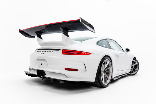 Karbonowy Spoiler V.2 + LED pasujący do Porsche 911 GT3 991