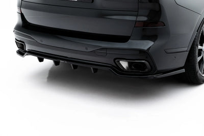Hinten Splitter (mit einem vertikalem balken) BMW X7 M-Pack G07