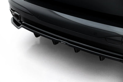 Hinten Splitter (mit einem vertikalem balken) BMW X7 M-Pack G07
