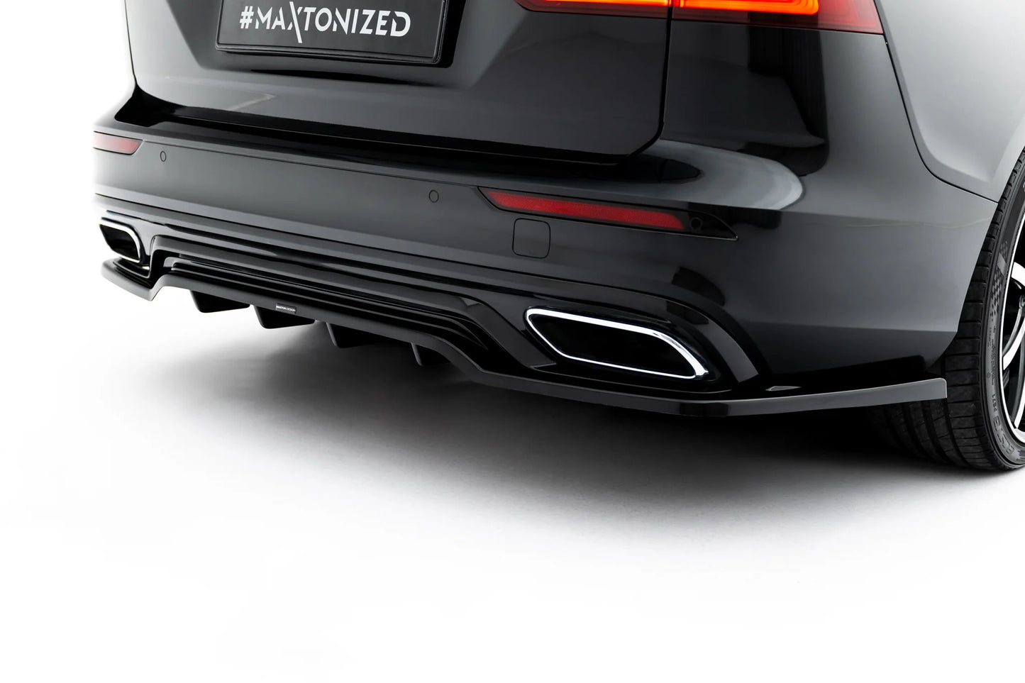 Arriere Splitter (avec une barre verticale) Volvo S60/V60 R-Design Mk3