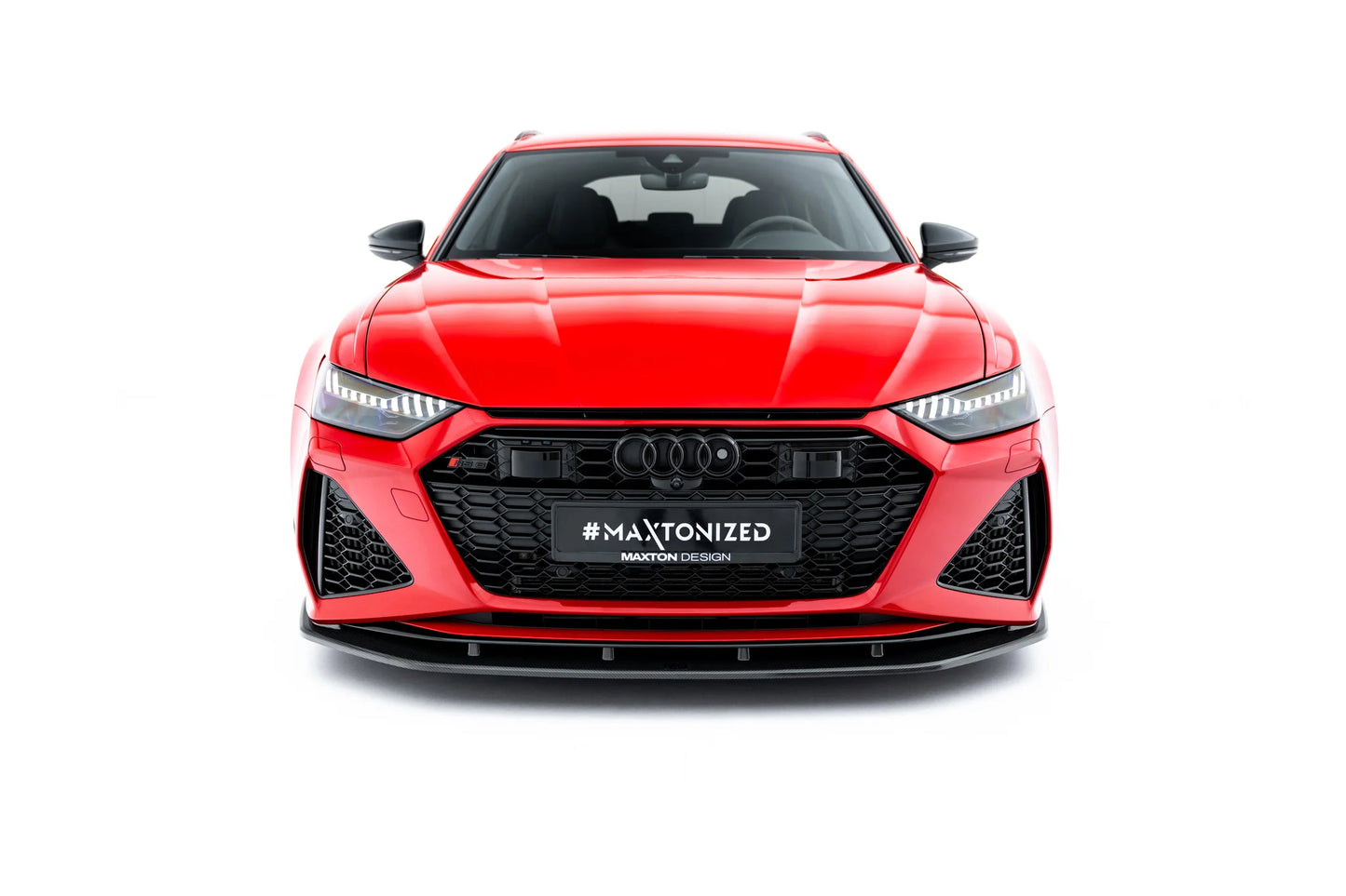 Prepreg Carbon Fiber Front Splitter suitable for Audi RS6 C8 / C8 Facelift