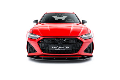 Prepreg Carbon Fiber Front Splitter suitable for Audi RS6 C8 / C8 Facelift
