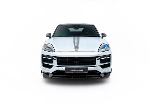 Splitter Przedni pasujący do Porsche Cayenne GTS / Turbo Sport Pack / Turbo E-Hybrid GT Pack Coupe Mk3 Facelift
