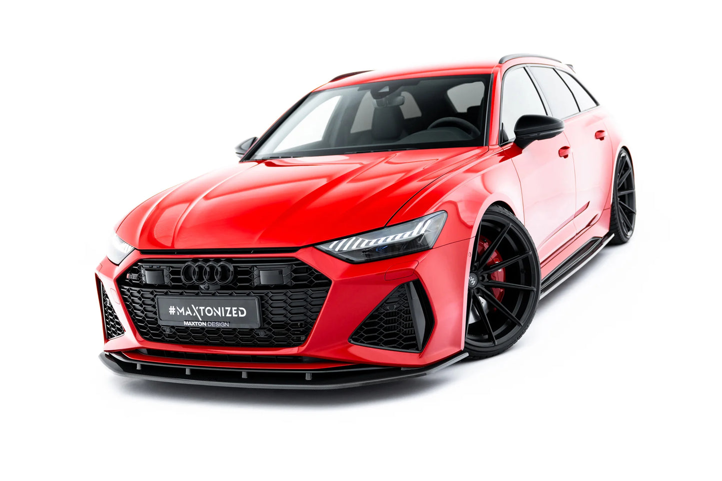 Prepreg Carbon Fiber Front Splitter suitable for Audi RS6 C8 / C8 Facelift