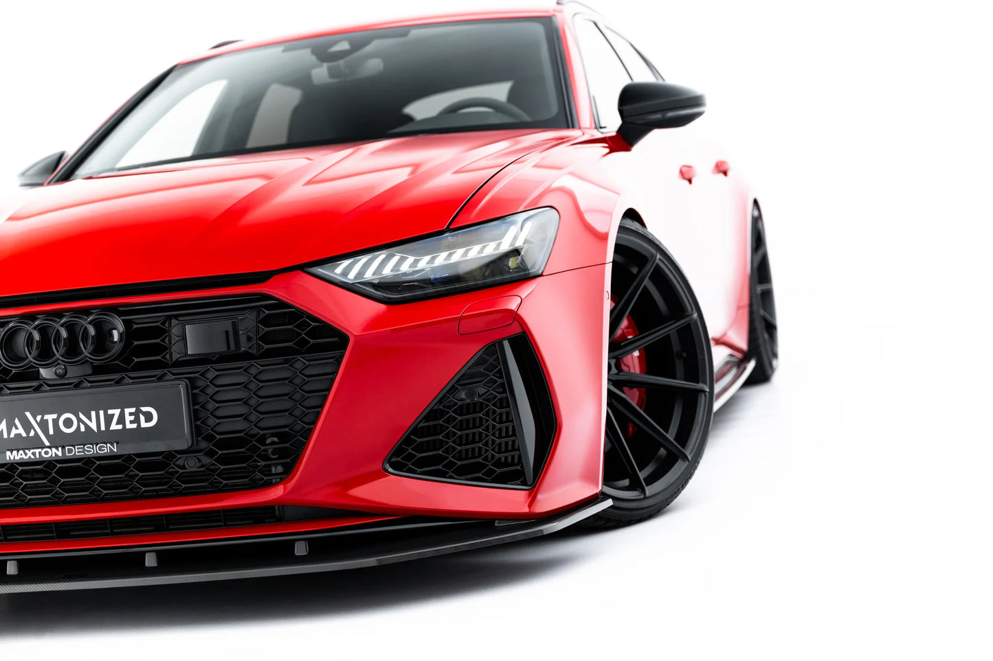 Prepreg Carbon Fiber Front Splitter suitable for Audi RS6 C8 / C8 Facelift